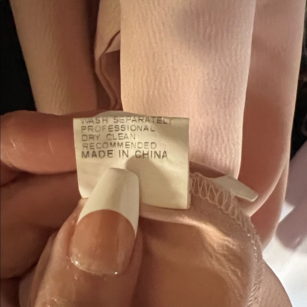 Amazon Essentials Women's Blouse in Blush with Bow Detail - Picture 12 of 14